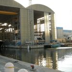 Astillero Benetti de construcción de yates en Viareggio (Italia)
