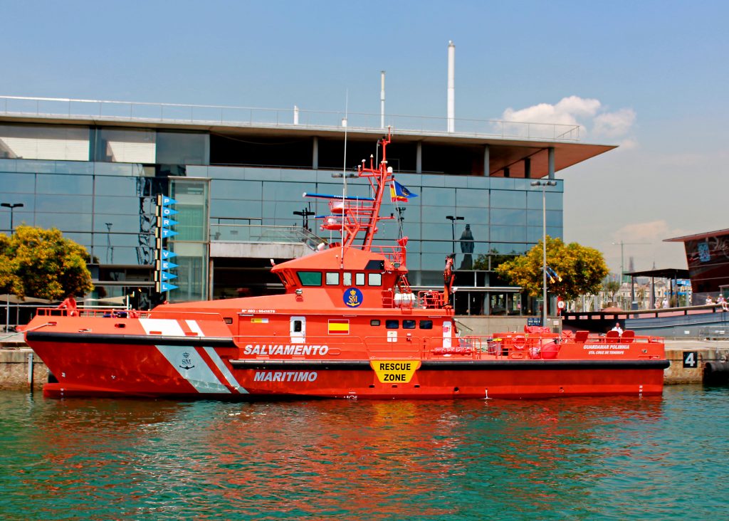 Foto de archivo de la guardamar Polimnia de Salvamento Marítimo, tomada en Barcelona en 2010