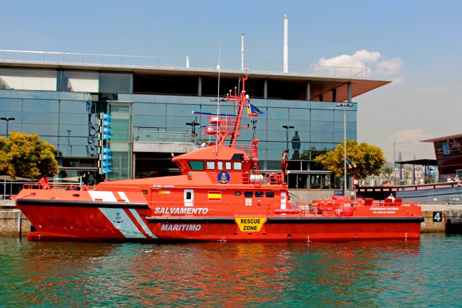 Foto de archivo de la guardamar Polimnia de Salvamento Marítimo, tomada en Barcelona en 2010