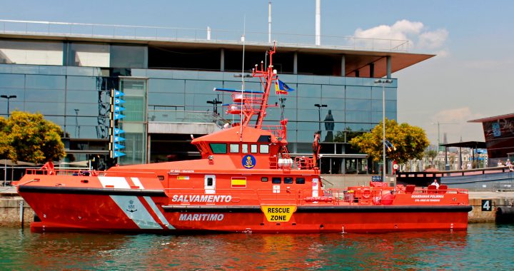 Foto de archivo de la guardamar Polimnia de Salvamento Marítimo, tomada en Barcelona en 2010
