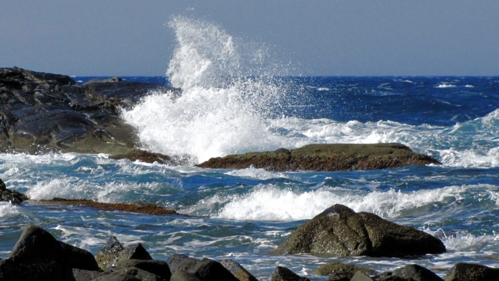 Mar agitado en la costa catalana