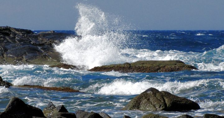 Mar agitado en la costa catalana